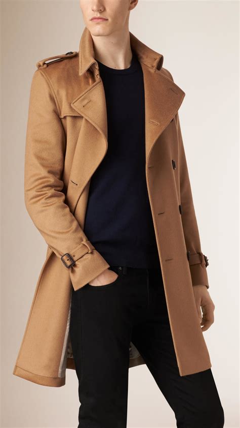 burberry beige cashmere coat|Burberry cashmere trench coat men's.